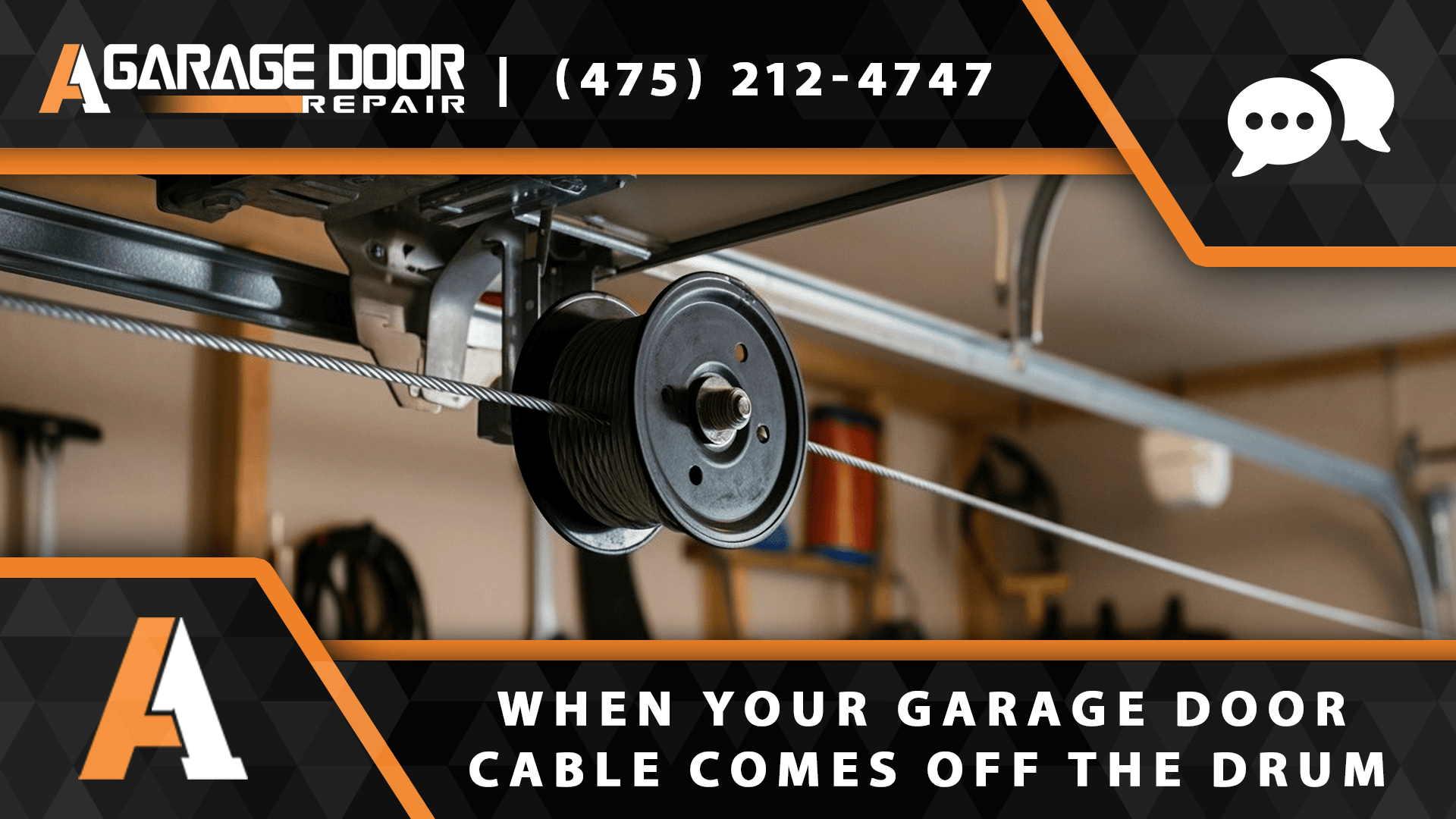 garage door cable comes off the drum